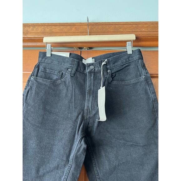 NWT Everlane Men's The Organic Cotton Slim Fit Denim Jeans Coal Black Size 32X32 - Picture 6 of 11